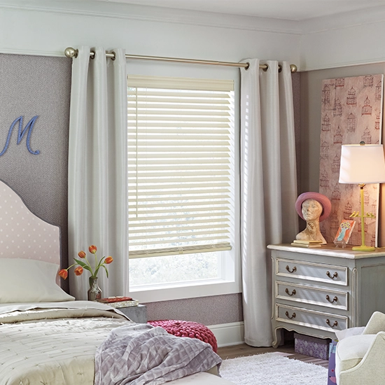 Composite Wood Blinds In Kids Bedroom Of Aurora Colorado Home