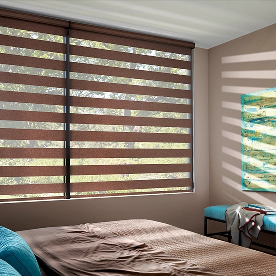 Designer Banded Shades From Castle Rock Colorado Window Treatment Company