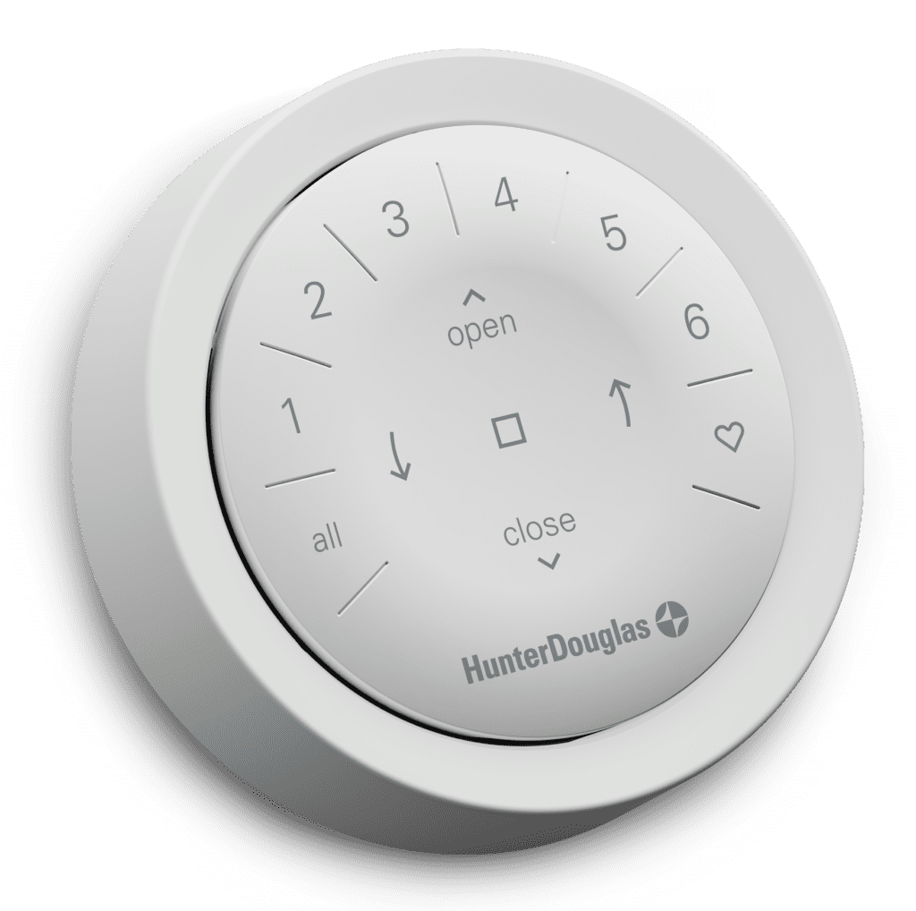 Hunter Douglas Surface Mount Remote PowerView for Window Blinds in bathroom