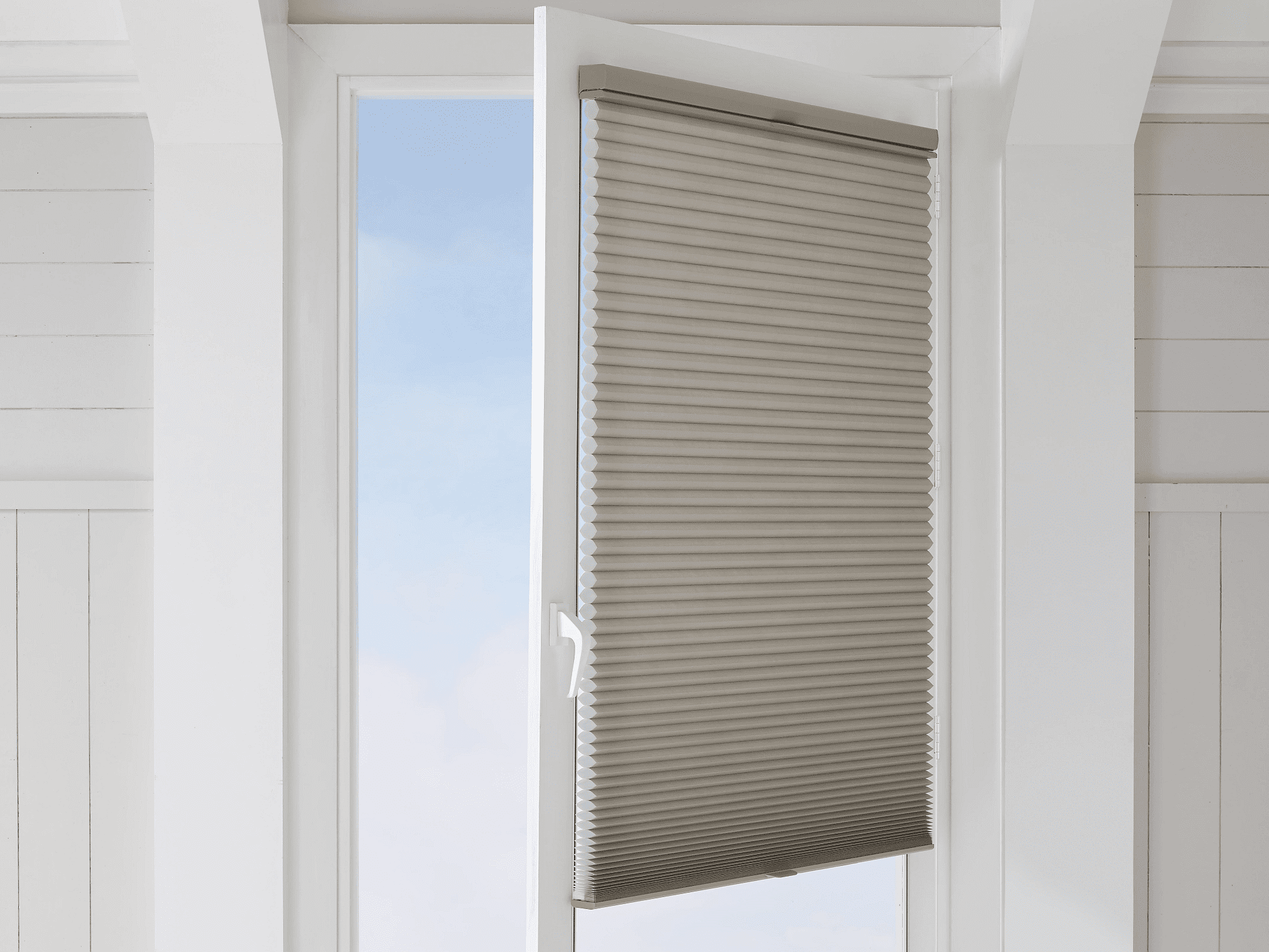 Applause Cellular Shades with tilt and turn solution for Colorado Homes