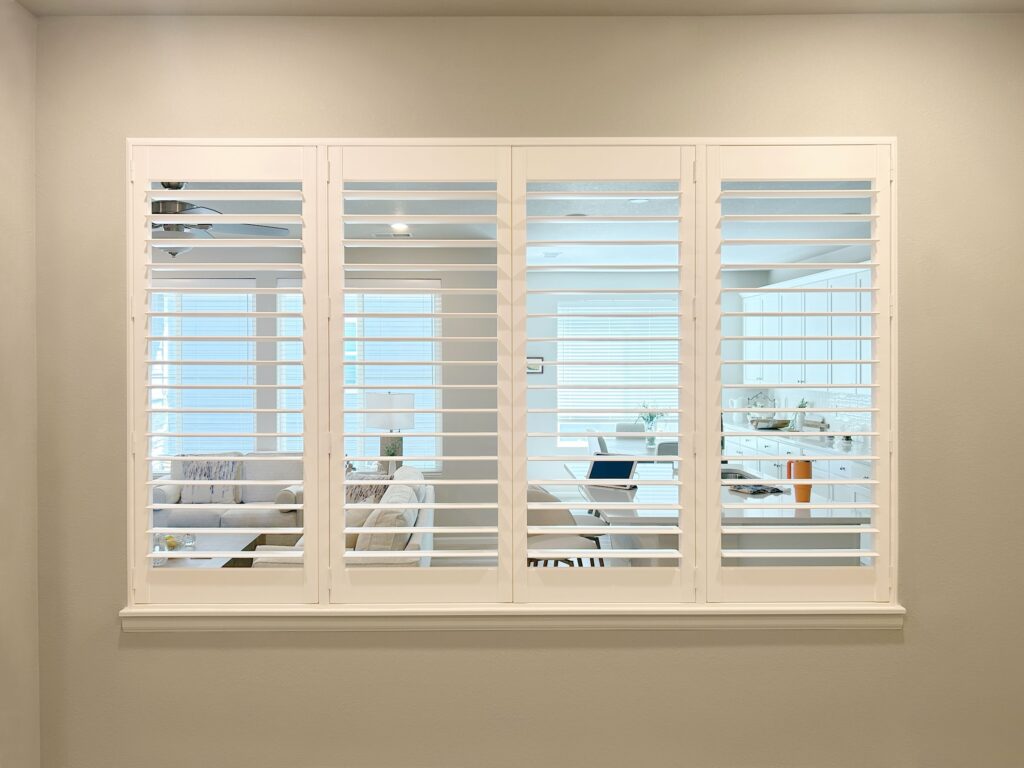 Hunter Douglas Palm Beach Polysatin Shutters Are Perfect for Light Control and Privacy Without the Hassle