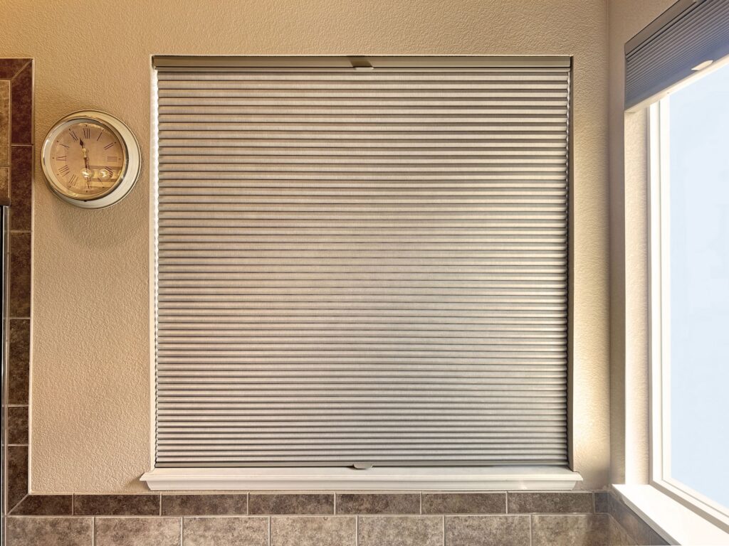 Hunter Douglas Applause Cellular Shades with LiteRise, Top-Down Bottom-Up, and Room Darkening Fabric for Colorado Home