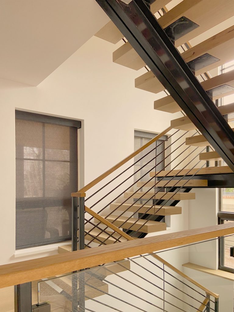 Hunter Douglas Designer Roller Shades with PowerView Automation and light filtering fabric for Boulder Home