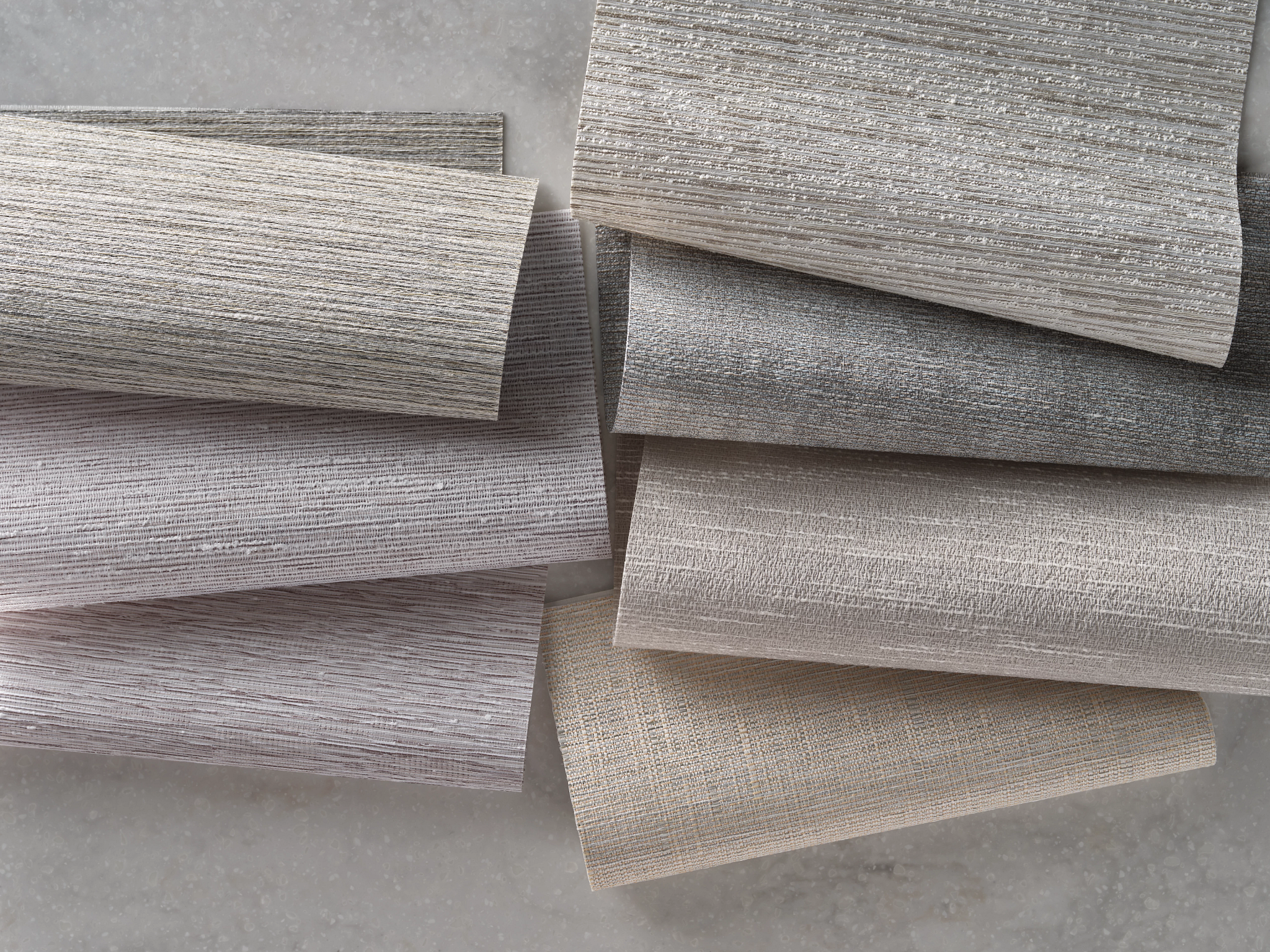 Hunter Douglas product samples showcasing a range of window treatment materials and styles in Centennial