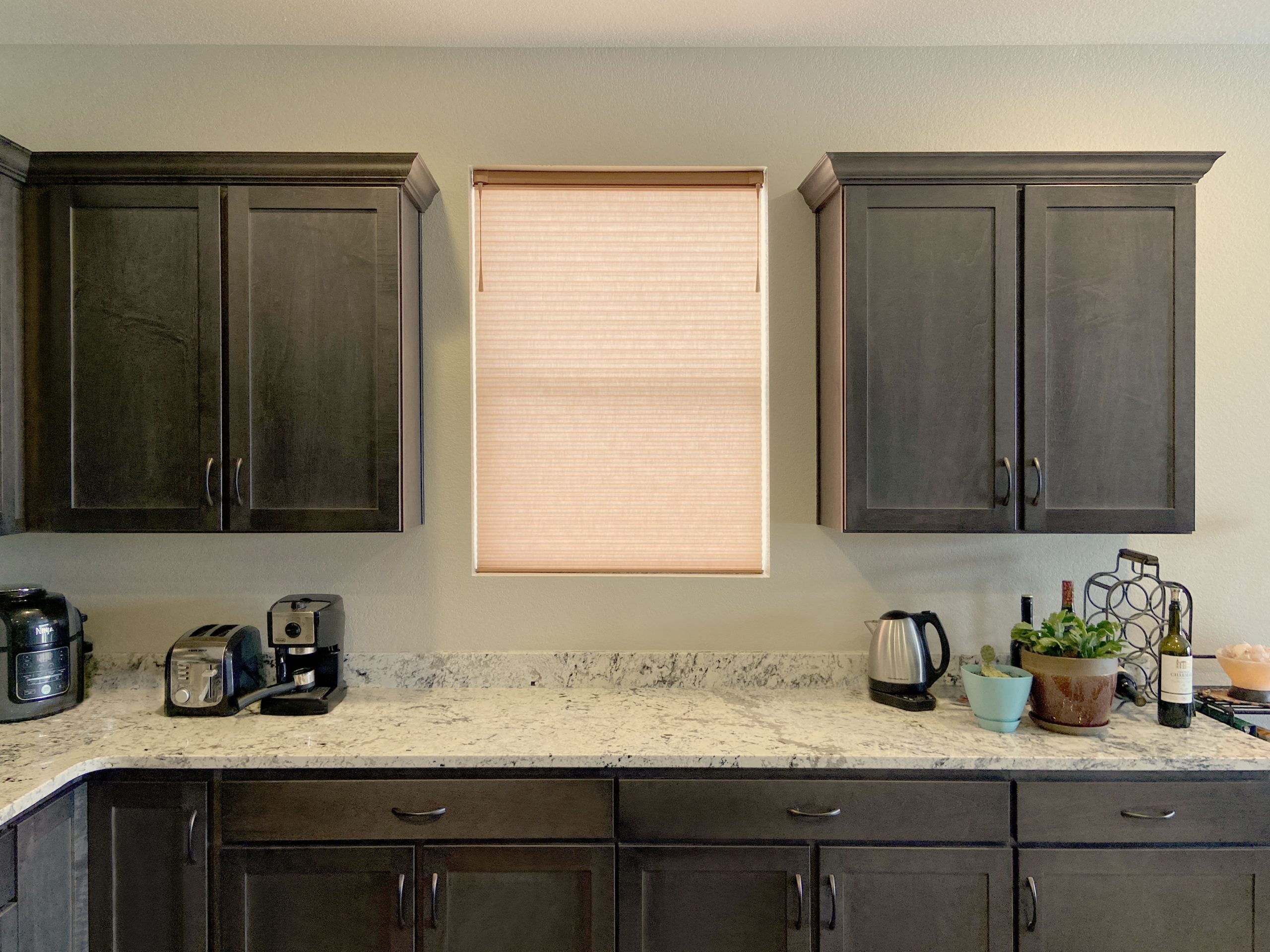 Custom Hunter Douglas Duette Cellular Shades with UltraGlide operation, Top-Down Bottom-Up functionality, and light filtering fabric for Colorado Springs home