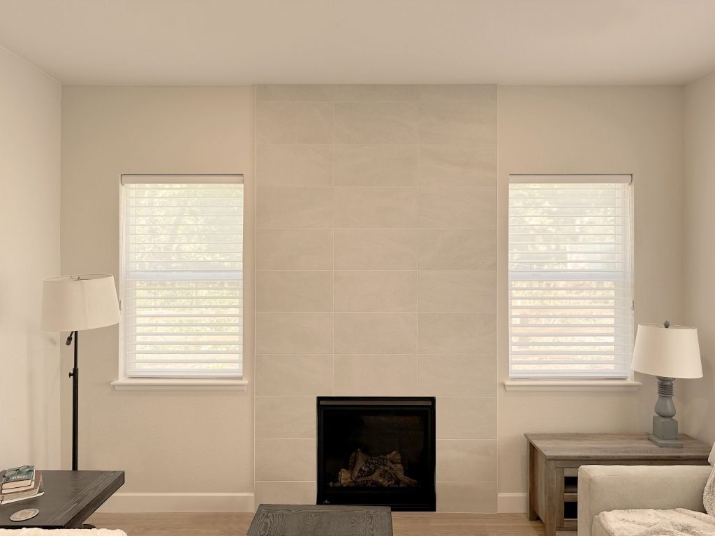 Hunter Douglas Nantucket Sheer Shades with EasyRise operation and light filtering fabric in Fort Collins
