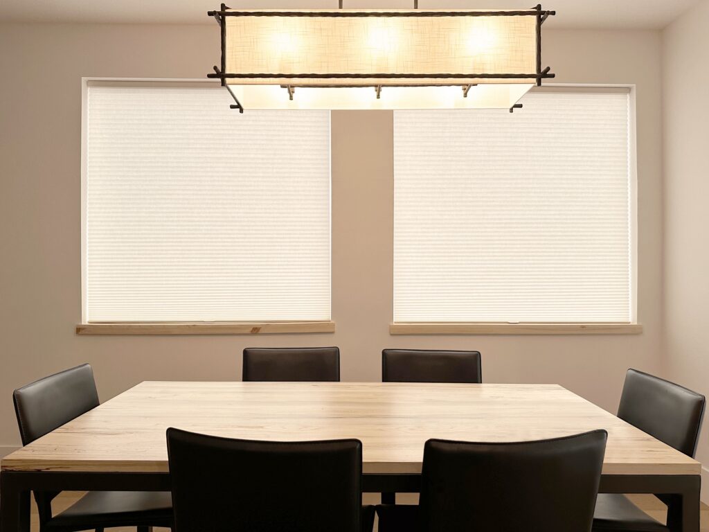 Hunter Douglas Duette Cellular Shades with LiteRise cordless operation and light filtering fabric for Colorado homes