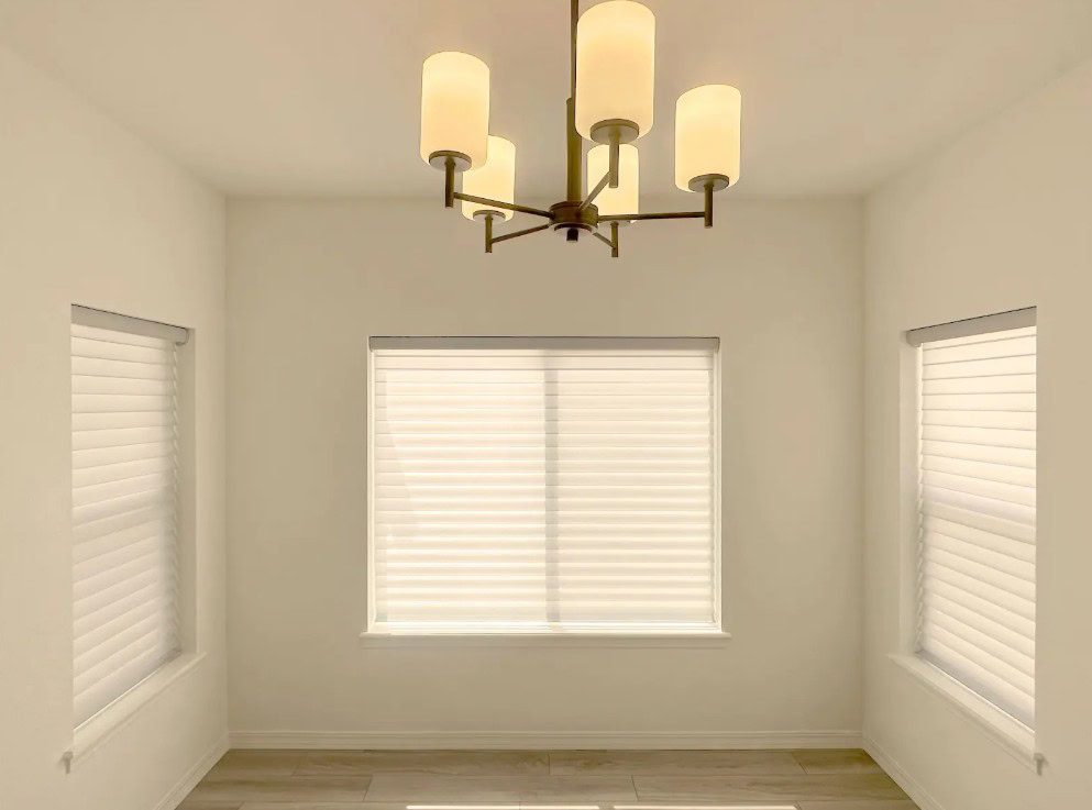 Hunter Douglas Silhouette Privacy Sheers with PowerView Automation in Lakewood home
