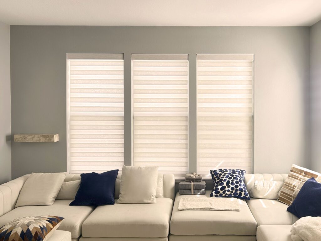 Hunter Douglas Designer Banded Shades also known as Zebra Shades