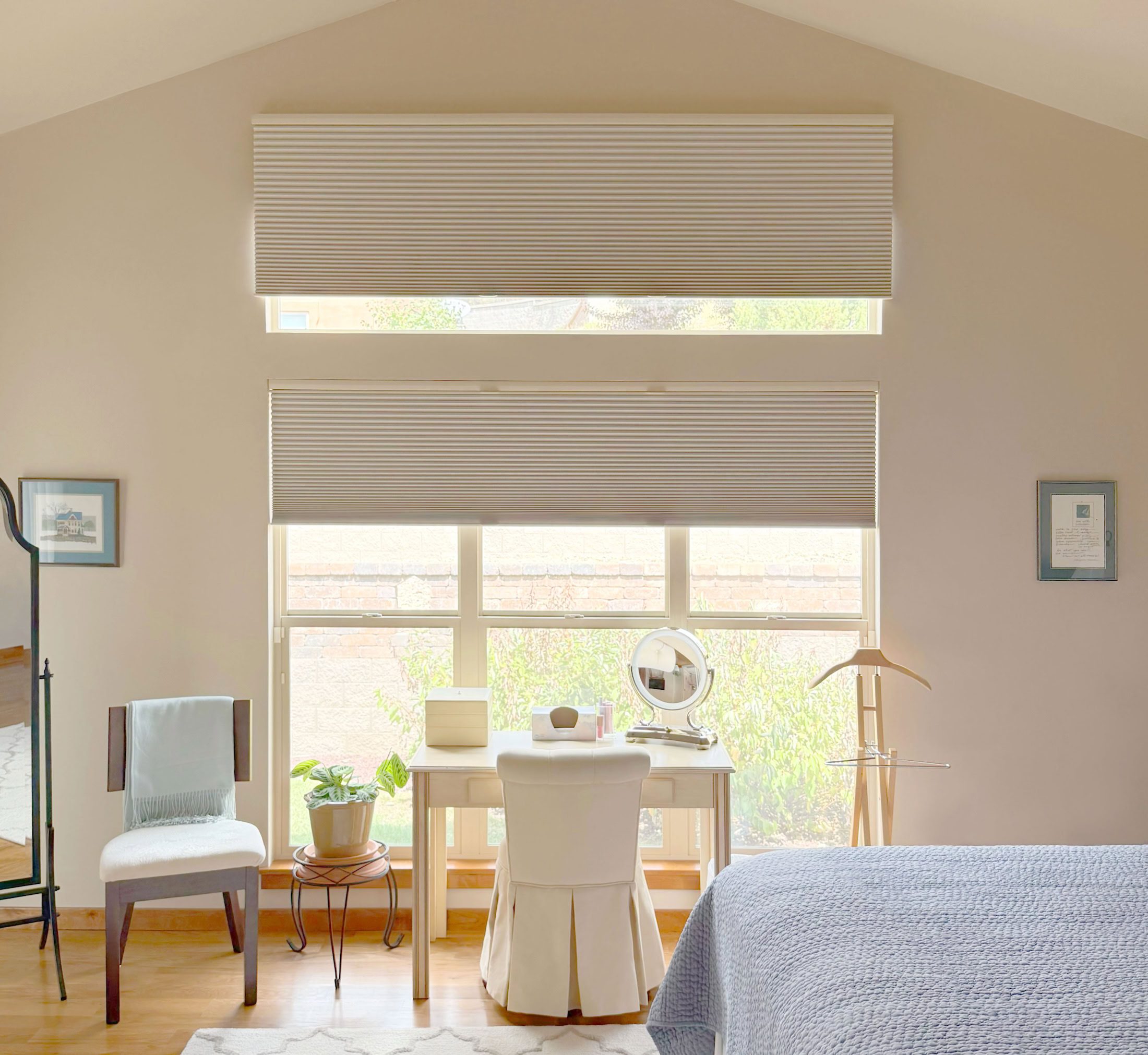 Custom Hunter Douglas Applause Cellular Shades for Bedroom in Colorado
