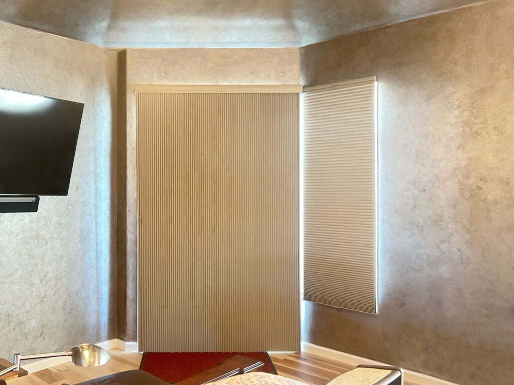 Best Energy-Efficient Hunter Douglas Duette Vertiglide and Duette Cellular Shades for Castle Rock Homes