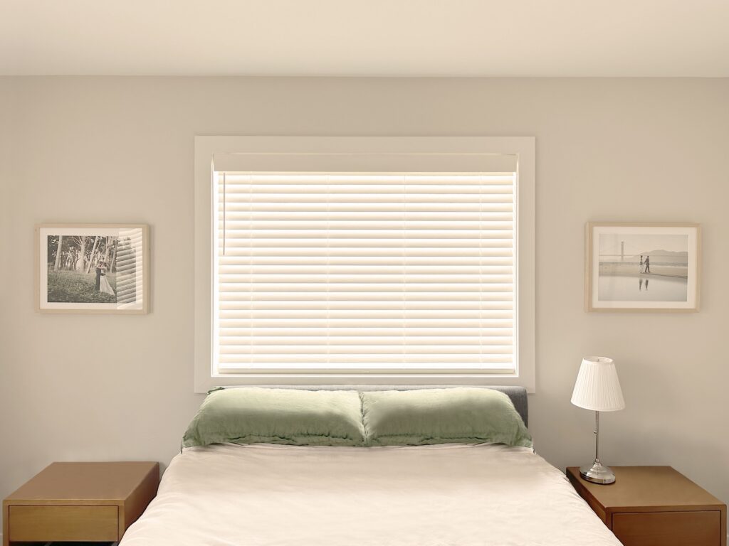 Hunter Douglas EverWood Composite Wood Blinds with SimpleLift for Castle Rock CO Bedrooms
