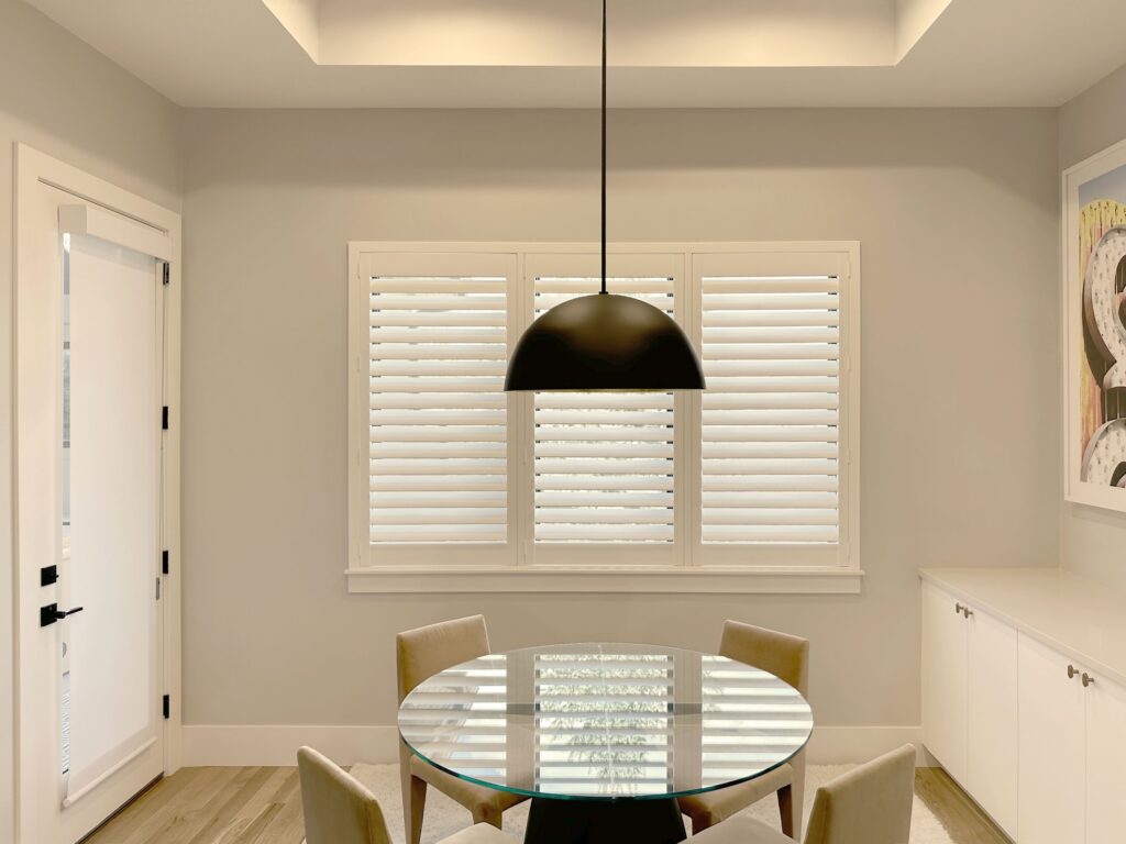 Hunter Douglas Palm Beach Polysatin Shutters and Designer Roller Shades for Home Builders