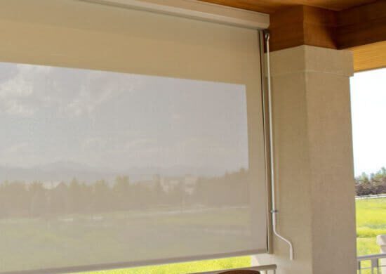 Manual crank-operated patio shades for Colorado homes