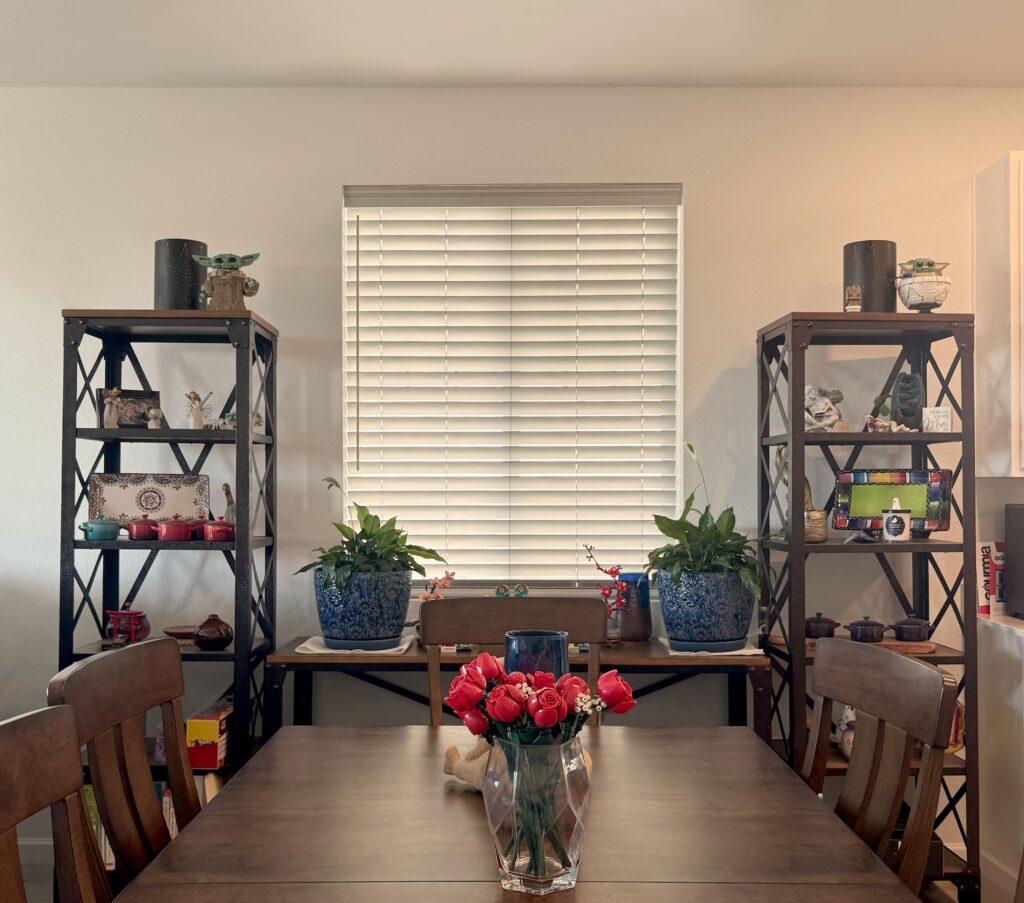 Custom blinds for Greenwood Village dining room
