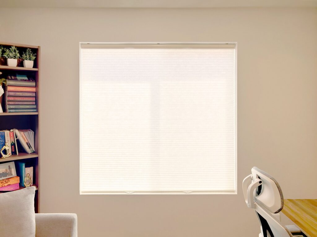 Alta Honeycomb Shades for home office in Greenwood Village