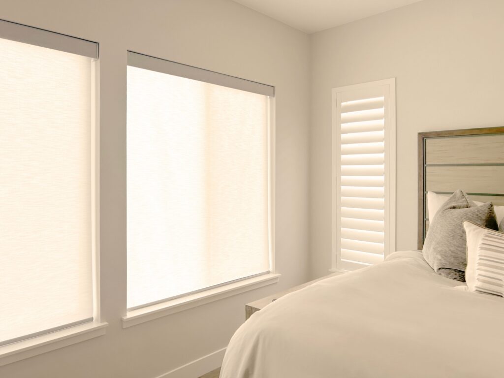 Hunter Douglas NewStyle Hybrid Shutters for narrow windows in Greenwood Village