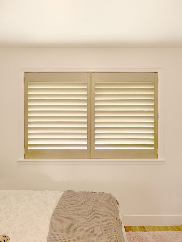 Custom window shutters for Lone Tree home