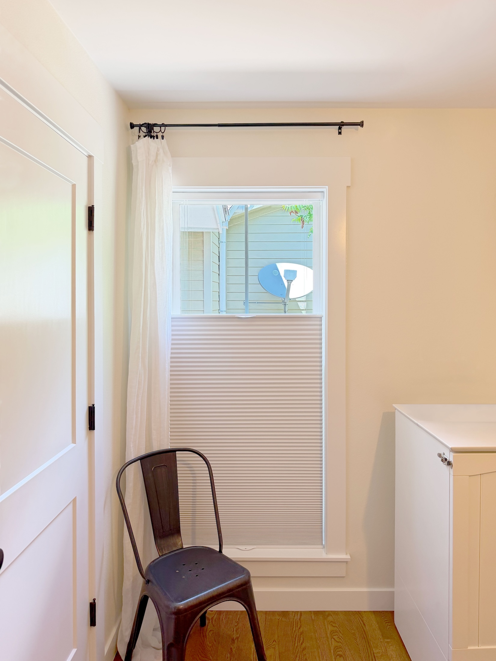 Alta Honeycomb Shades with Curtains Installed in Lone Tree Home