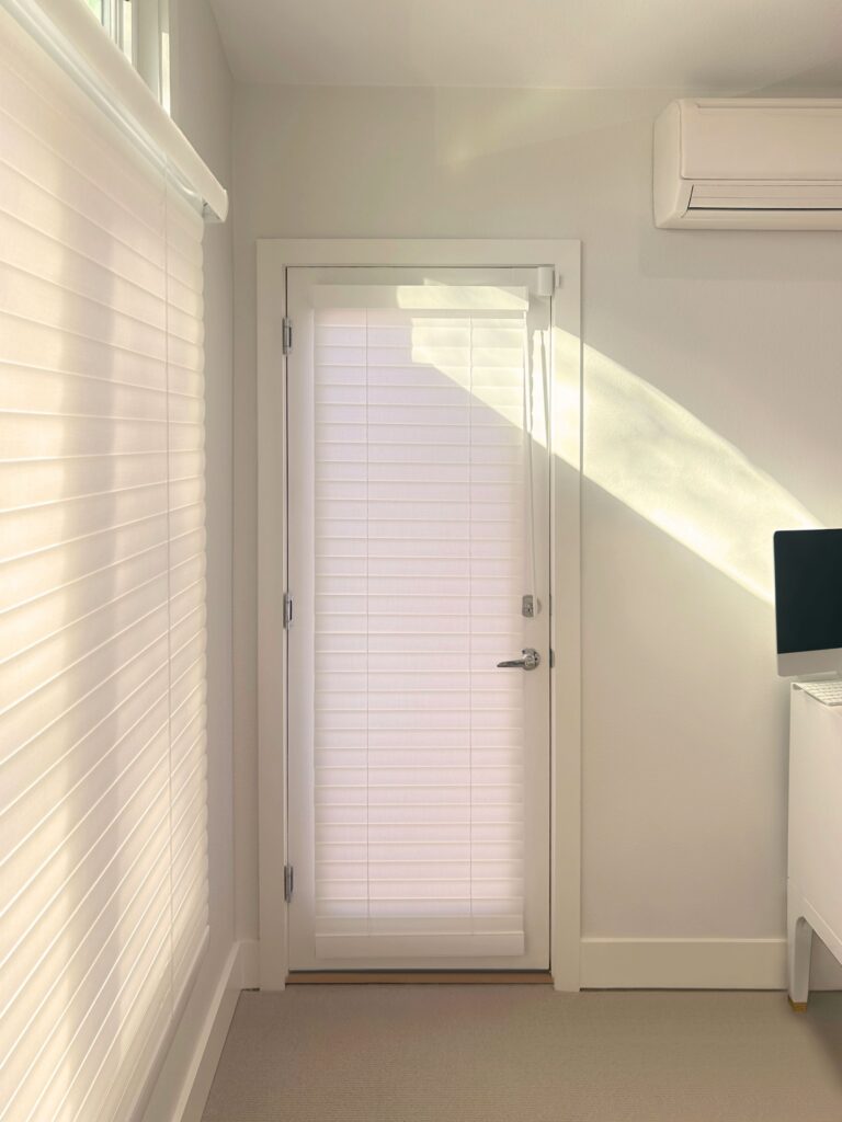 Soft blinds for windows and doors in Lone Tree home