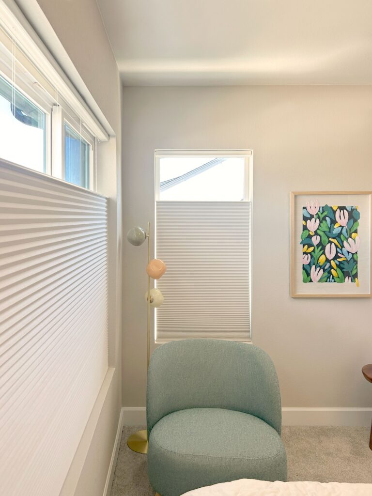 Hunter Douglas Motorized Duette Cellular Shades for Bedroom in Colorado
