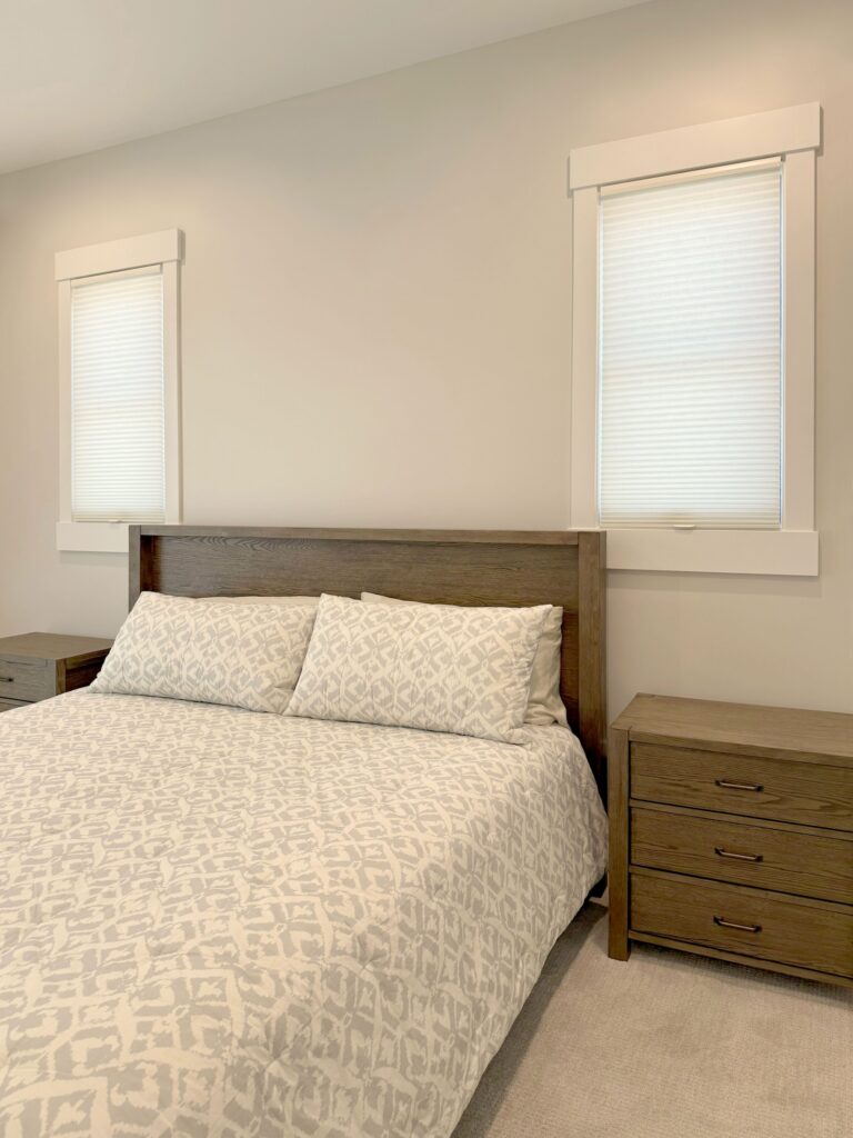 AIM installed energy-efficient window shades in Colorado bedroom