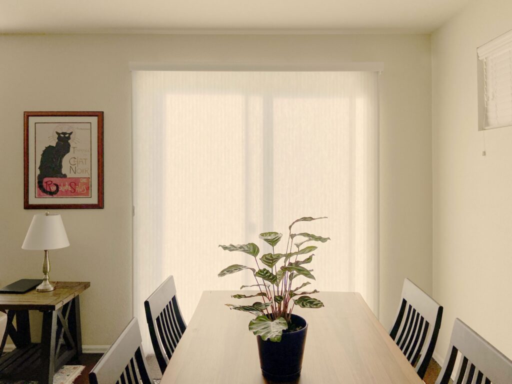Hunter Douglas Duette Vertiglide Shades for Glass Patio Doors in Loveland Home