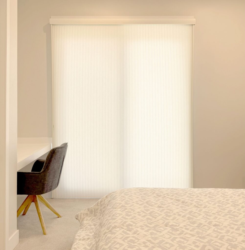 Hunter Douglas Duette Vertiglide for Doors inside Arvada Homes