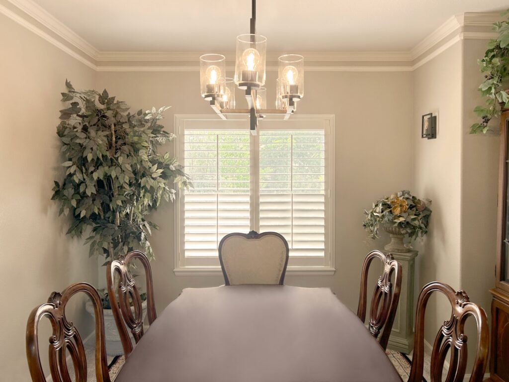 Composite shutters for Loveland Dining Room