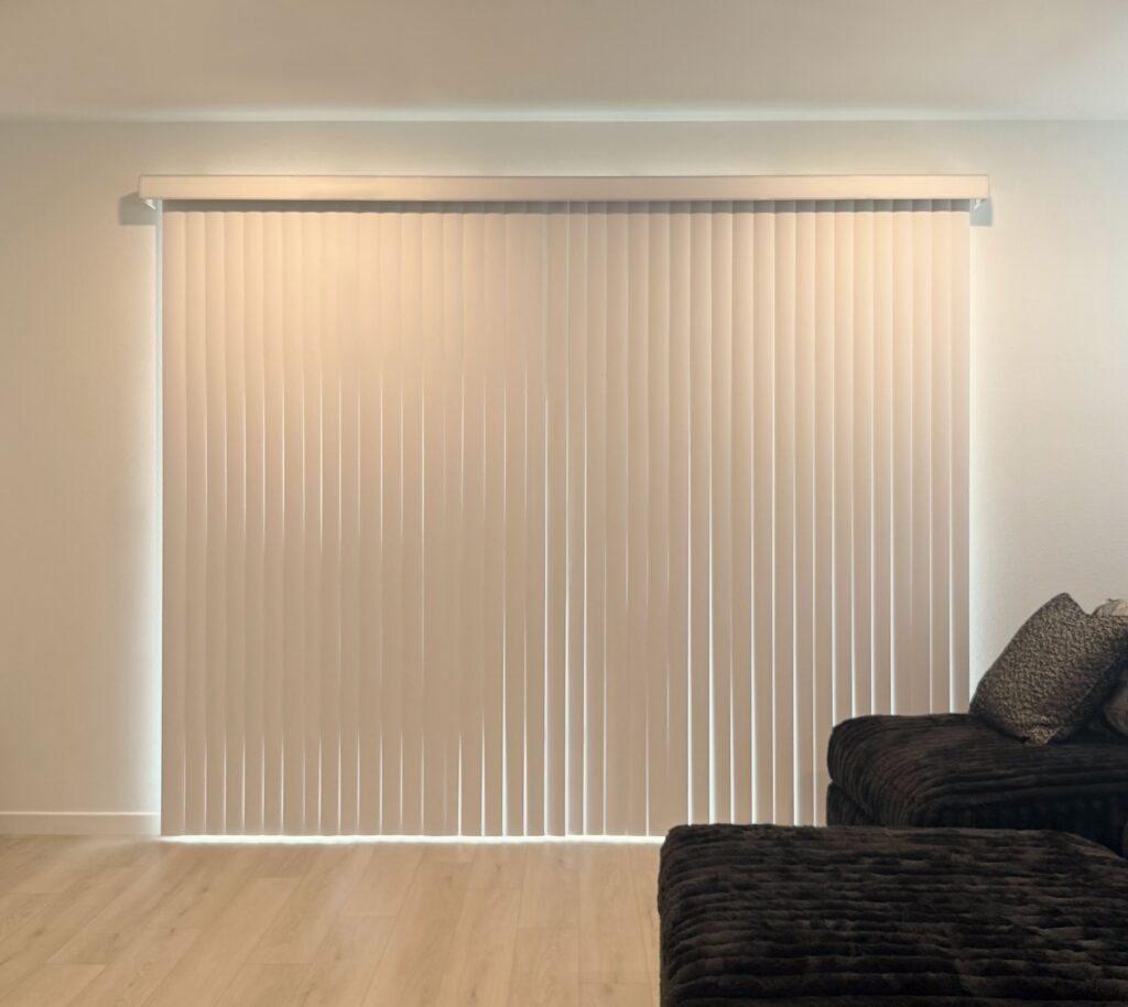Hunter Douglas Vertical Solutions Vertical Blinds for Large Glass Doors in Loveland Homes