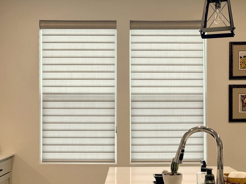 Hunter Douglas Pirouette Sheer Shades with the EasyRise™ system for Centennial kitchen