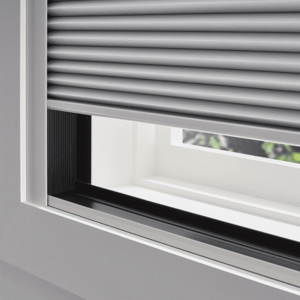Hunter Douglas Applause Cellular Shades with PowerView Automation and Room Darkening fabric. LightLock available for Colorado homes